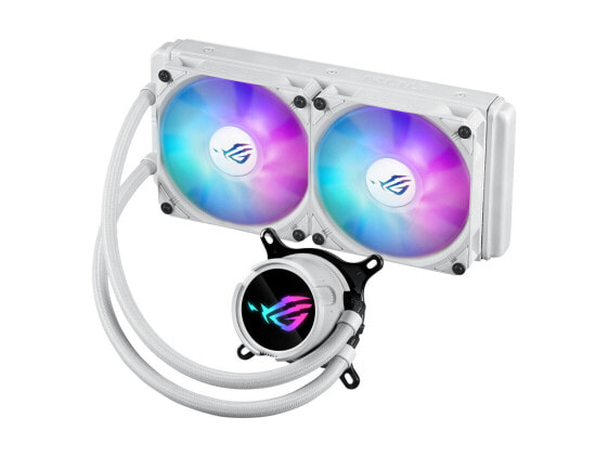 ASUS ROG Strix LC III 240 ARGB White Edition all-in-one CPU liquid cooler with 3