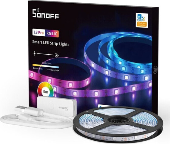 Taśma LED Sonoff Inteligentna taśma LED Sonoff L3 Pro 5m