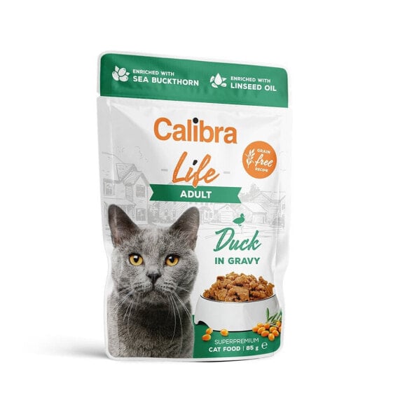 CALIBRA Life Pouch Adult Duck In Sauce 28x85g Wet Cat Food