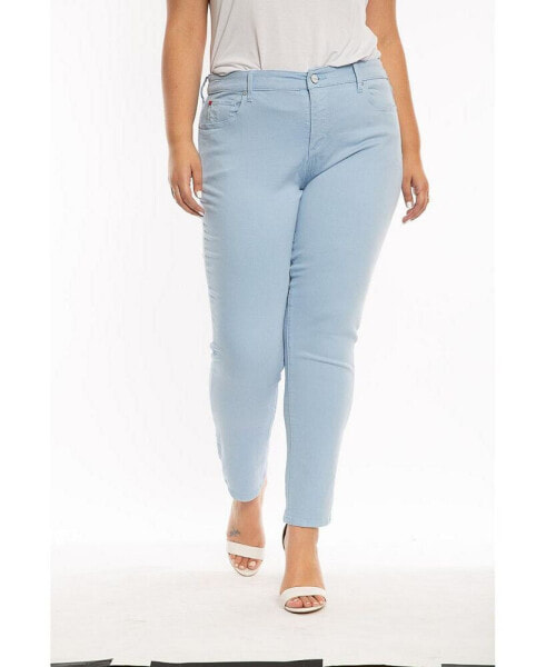 Plus Size Denim Mid Rise Boyfriend Jeans