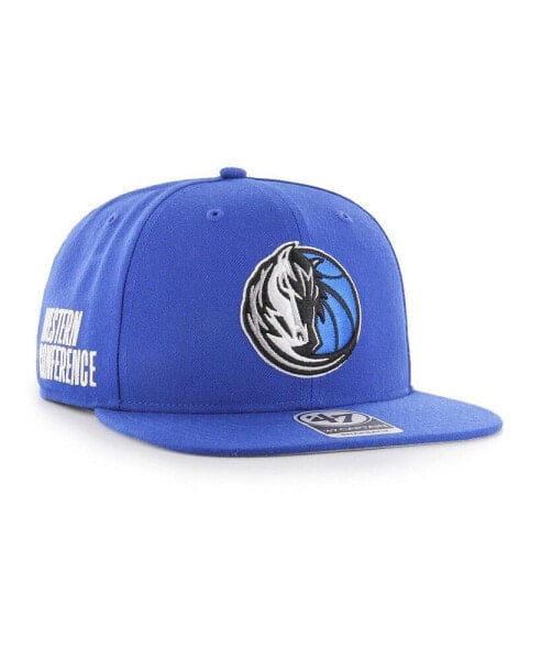 Men's Blue Dallas Mavericks Sure Shot Captain Snapback Hat