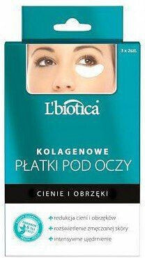 Lbiotica Płatki kolagenowe pod oczy Redukcja cieni i obrzęków 3x2 szt.