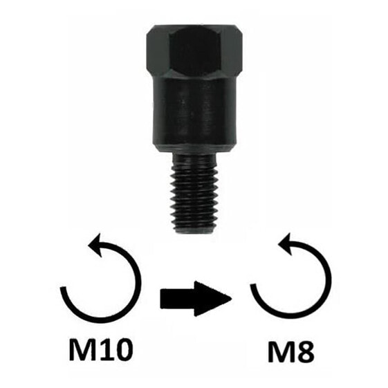BCR M10X1.25 Lh Upper > M8X1.25 Lh Lower mirror adapter