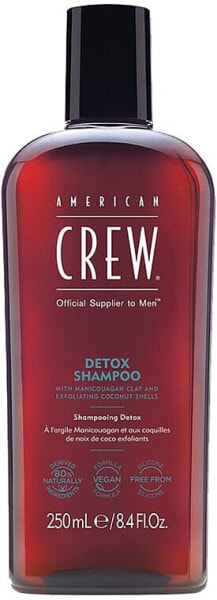 Tiefenreinigendes und exfolierendes Detox-Shampoo für alle Haartypen - American Crew Detox Shampoo 250 ml