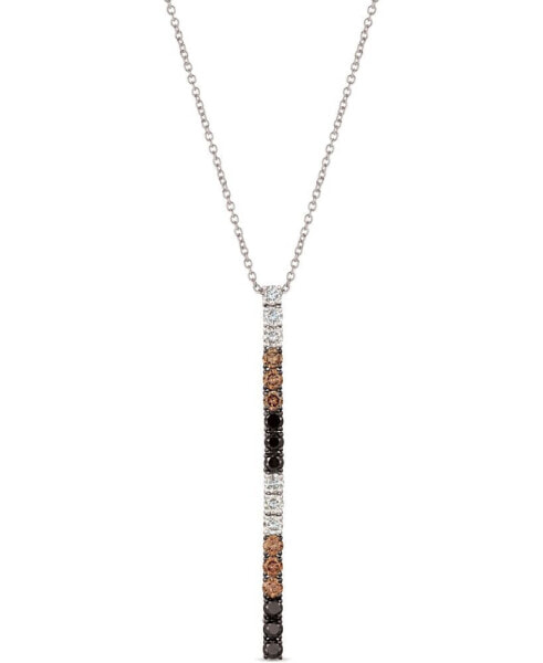 Le Vian chocolate Layer Cake™ Blackberry Diamonds®, Chocolate Diamonds® & Nude Diamonds™ 18" Pendant Necklace (1 ct. t.w.) in 14k Rose, Yellow or White Gold