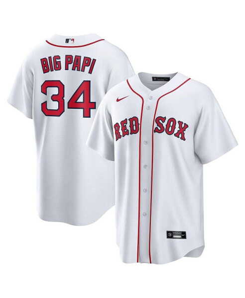 Men's David Ortiz White Boston Red Sox Big Papi Replica Jersey