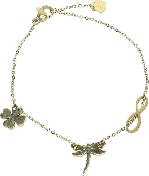 Armband für Damen Blume golden