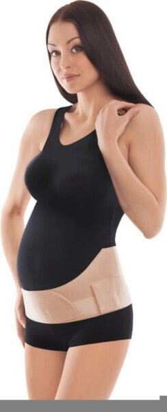 Pas ciążowy TOROS-GROUP ze wzmocnieniem beżowy r.4