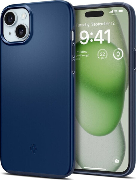 Spigen Spigen Thin Fit, navy blue - iPhone 15 Plus