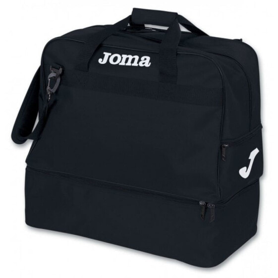 Мужская спортивная сумка черная текстильная большая дорожная с ручками через плечо Bag Joma III 400006.100 black