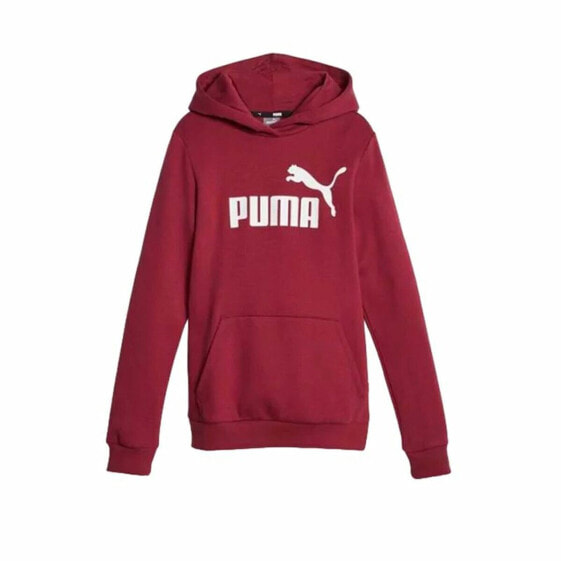 Красная детская толстовка Puma Ess Logo Fl