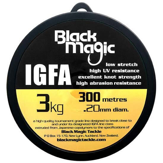 Леска для рыбалки Черная магия BLACK MAGIC IGFA 300 м