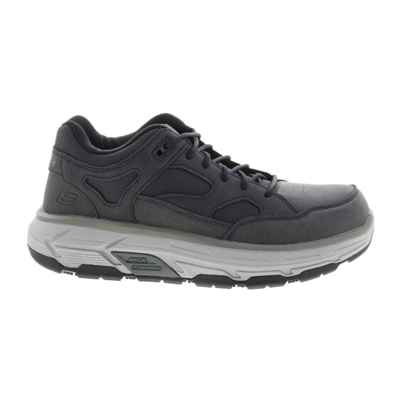 Skechers Work Relaxed Fit Max Stout Alloy Toe Mens Black Athletic Work Shoes