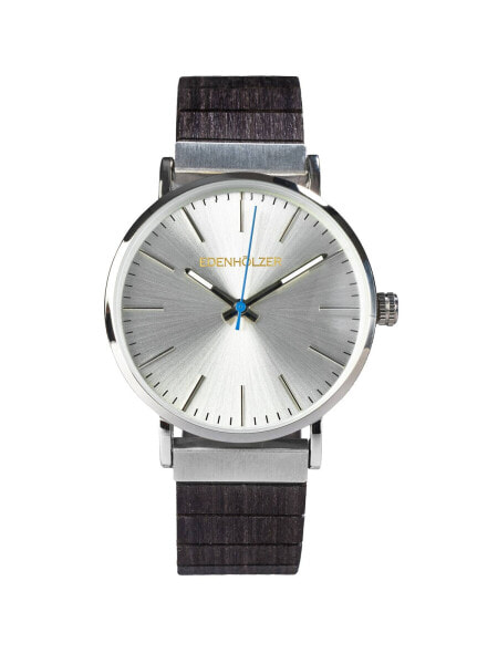 Мужские наручные часы Edenholzer Гранада природы с металлическими браслетом и деревянный корпусющие часы.beginPath*Extend*
