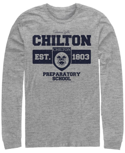 Men's Gilmore Girls TV Property of Chilton Prepatory School Long Sleeve Crew T-shirt