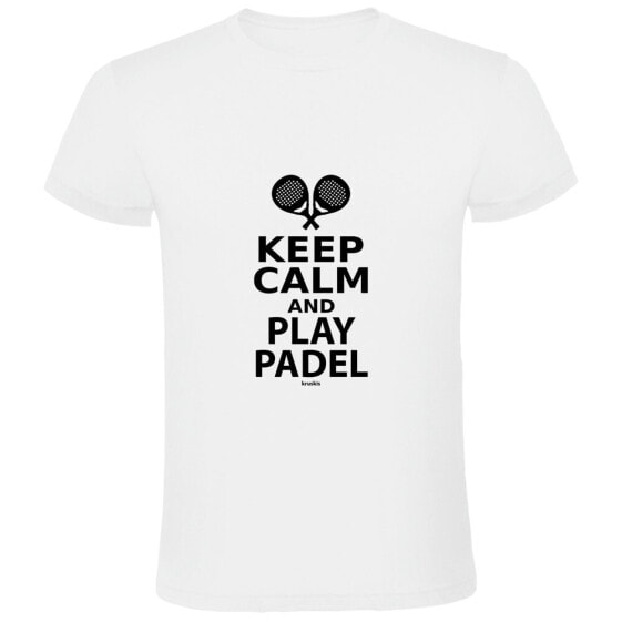 KRUSKIS Keep Calm And Play Padel short sleeve T-shirt