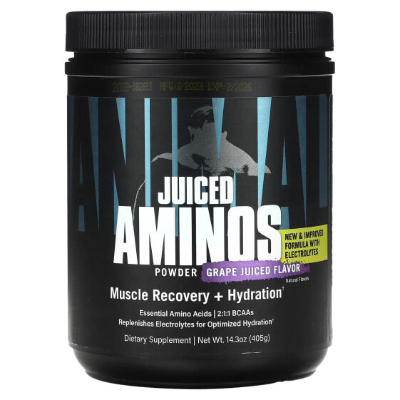 Animal, Juiced Aminos, восстановление мышц и увлажнение, виноградный сок, 405 г (14,3 унции)