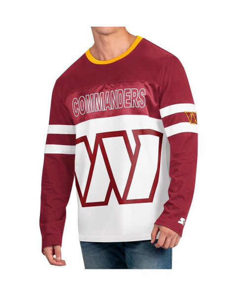 Men's Burgundy, White Washington Commanders Halftime Long Sleeve T-shirt