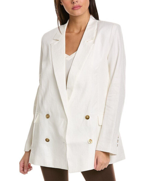 Nicholas Ayla Double-Breasted Linen Blazer Women's