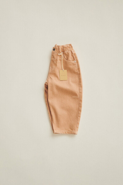 Timelesz - balloon fit twill trousers