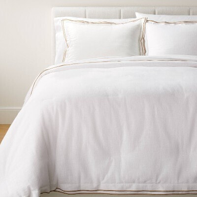 Double Flange Merrow Stitch Comforter & Sham Set - Threshold designed with