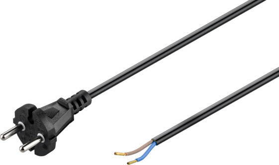 Wentronic Universal Hoover Connection Cable 7.5 m - Black - 7.5 m - Power plug type C - H05VVH2-F - 250 V