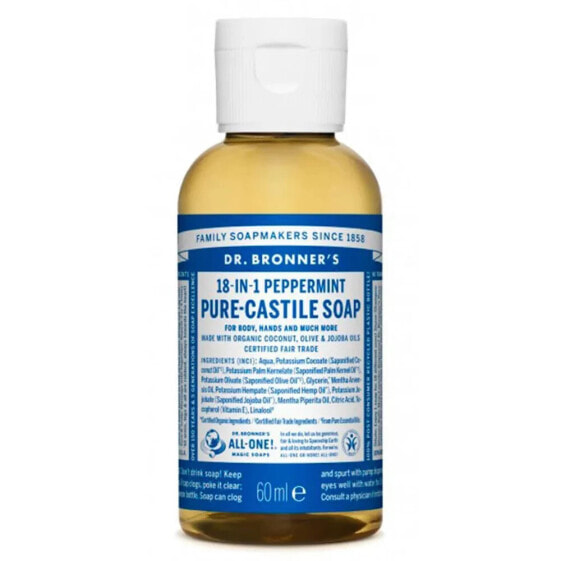 DR BRONNERS Menta 60ml Liquid Soap