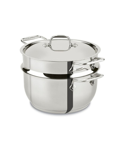 Stainless Steel 5 Qt. Covered Multi Pot with Steamer Insert