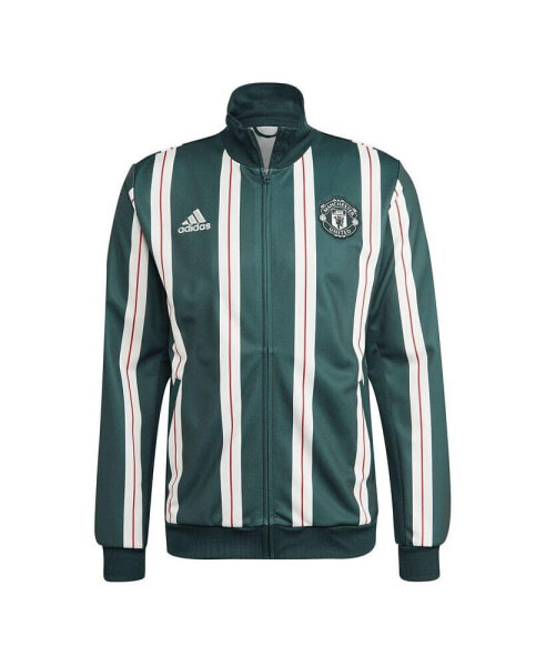 Men's Green Manchester United Lifestyle Full-Zip Track Top