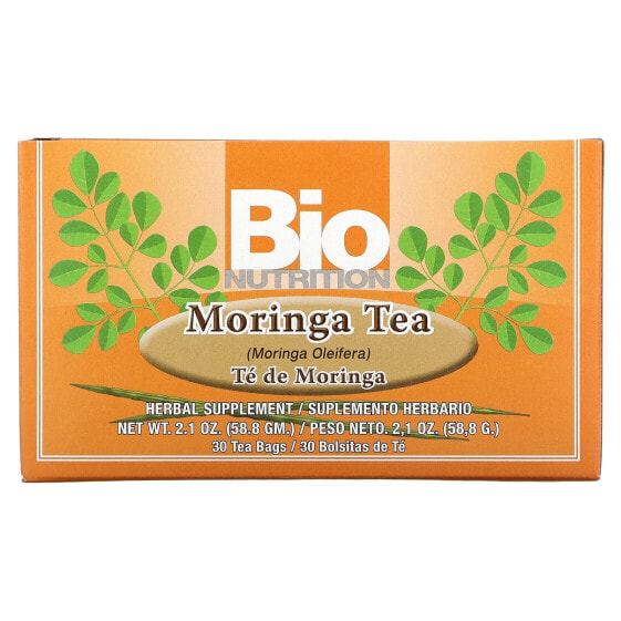 Moringa Tea, Caffeine Free, 30 Tea Bags, 2.1 oz (58.8 g)