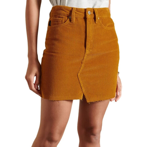 SUPERDRY Denim short skirt