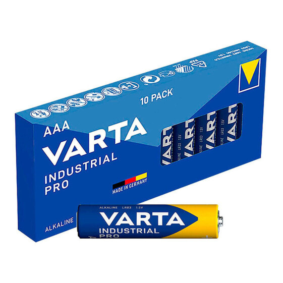 Батарейки Varta Industrial Pro AAA LR03 1,5 V (10 штук)