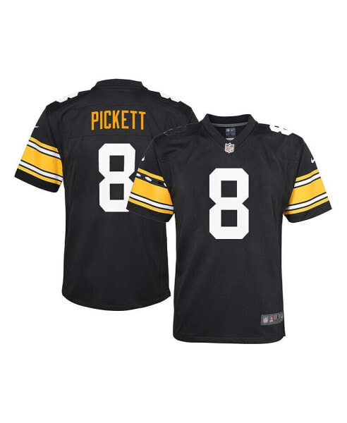 Big Boys Kenny Pickett Black Pittsburgh Steelers Team Game Jersey