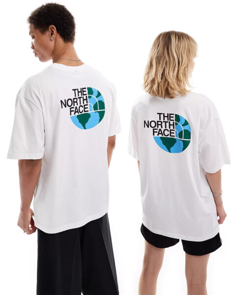 The North Face Dome backprint oversized t-shirt in white