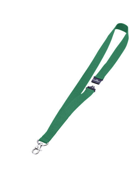 Durable Textile Badge Necklace/Lanyard 20 with Safety Release Green - Green - 20 mm - 440 mm - 10 pc(s)