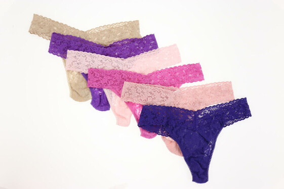 Hanky Panky 273535 One Size Thong Multicolor Set of 6