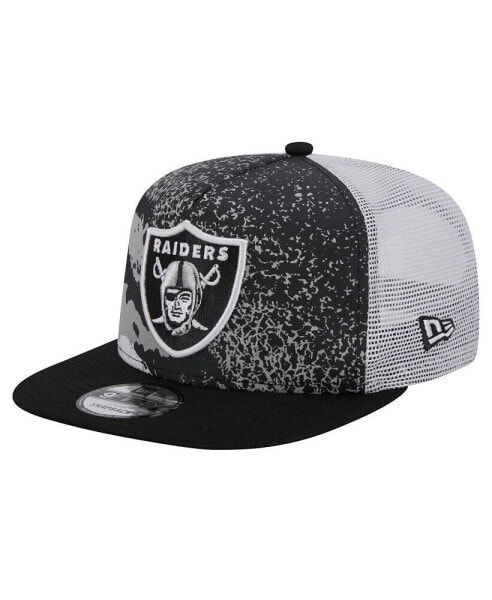 Men's Black Las Vegas Raiders Court Sport 9fifty Snapback Hat