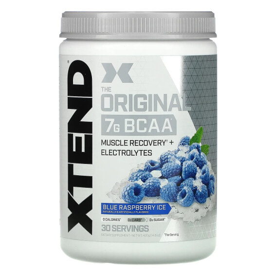 Xtend, The Original, 7 г аминокислот с разветвленной цепью (BCAA), со вкусом голубой малины, 420 г (14,8 унции)