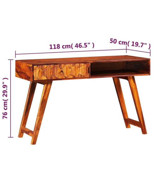 Writing Table Solid Sheesham Wood 46.5"x19.7"x29.9"
