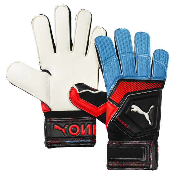 Puma One Grip 1 Regular Cut Goalkeeper Gloves Mens Black 041470-21