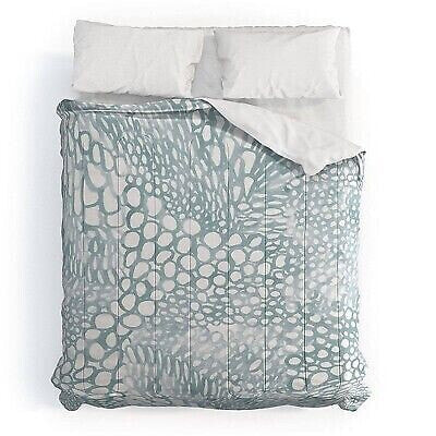 Blue Dash and Ash Cove Comforter Set (Twin XL) 2pc - Deny Designs