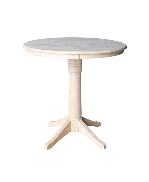 36" Round Top Pedestal Table - 34.9"H