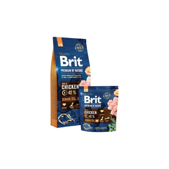 Сухой корм Brit Premium by Nature Senior S+M для старших собак - Курица 8 кг