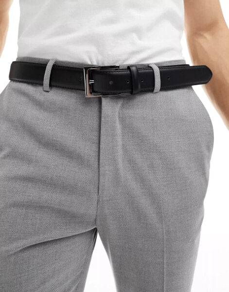 New Look formal belt in black