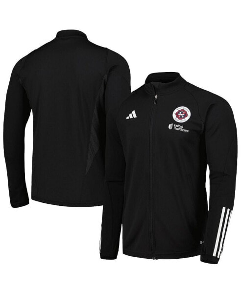 Men's Black New England Revolution 2023 On-Field AEROREADY Full-Zip Training Jacket