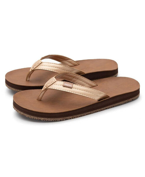 Women s Zensole Slim Kinderz Faux Leather Flip-Flop Thong Sandals