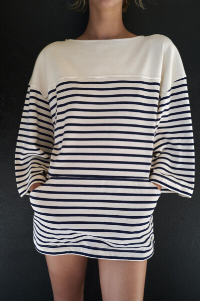 STRIPED HEAVY COTTON T-SHIRT