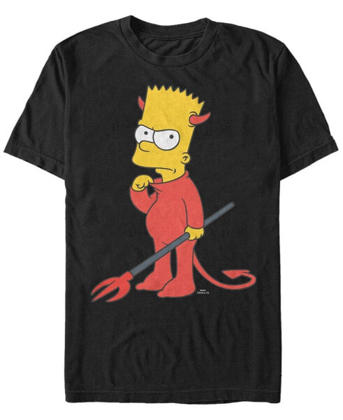 Men's The Simpsons Devil Bart Short Sleeves T-shirt