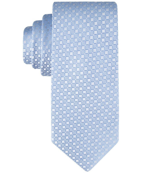 Men's Checkered Geo-Print Tie
