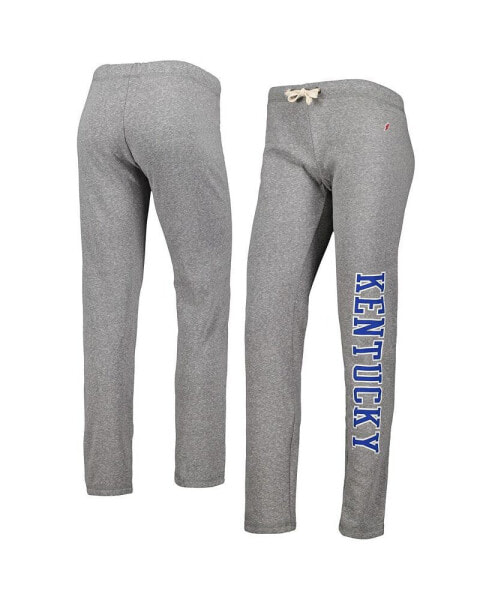 Брюки спортивные League Collegiate Wear женские серого цвета Kentucky Wildcats Victory Springs Tri-Blend Jogger Pants
